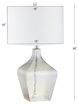 Jane 26" Glass Table Lamp, Clear