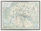 Sylvie Paris Monumental Map Canvas by Corinna Buchholz of Piddix, Gray 28x38