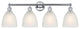 Innovations 616-4W-PC-G381 Castile 4 Light Bath Vanity Light, Polished Chrome