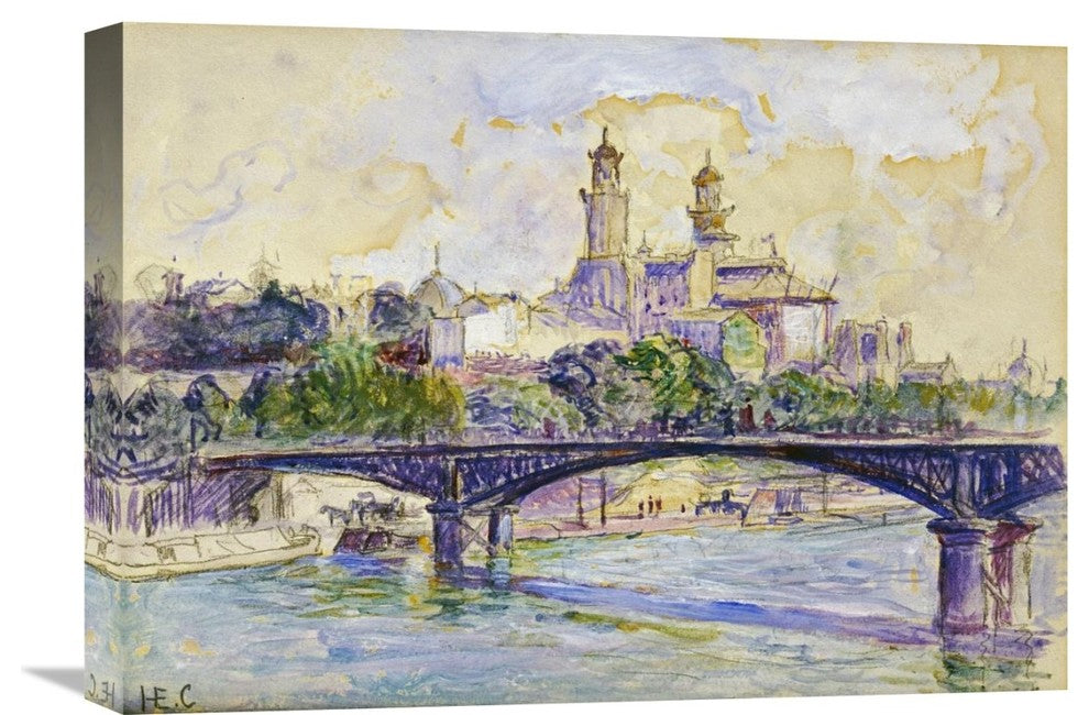 "The Seine In front of The Trocadero" Artwork, 22" x 15"