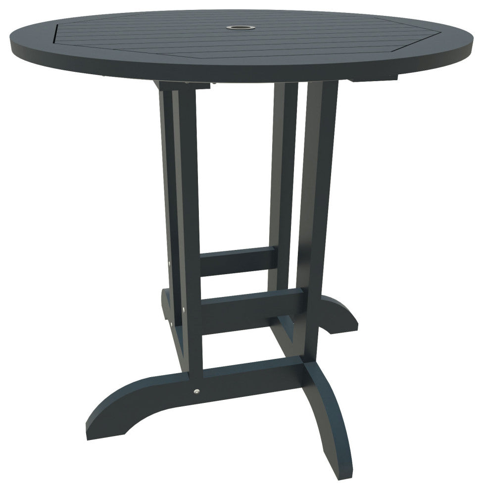 Sequoia 36" Round Counter Bistro Dining Table, Federal Blue