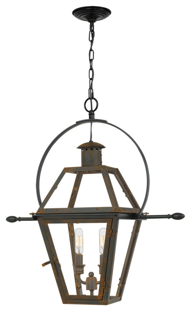 Rue De Royal 2-Light Outdoor Lantern, Industrial Bronze