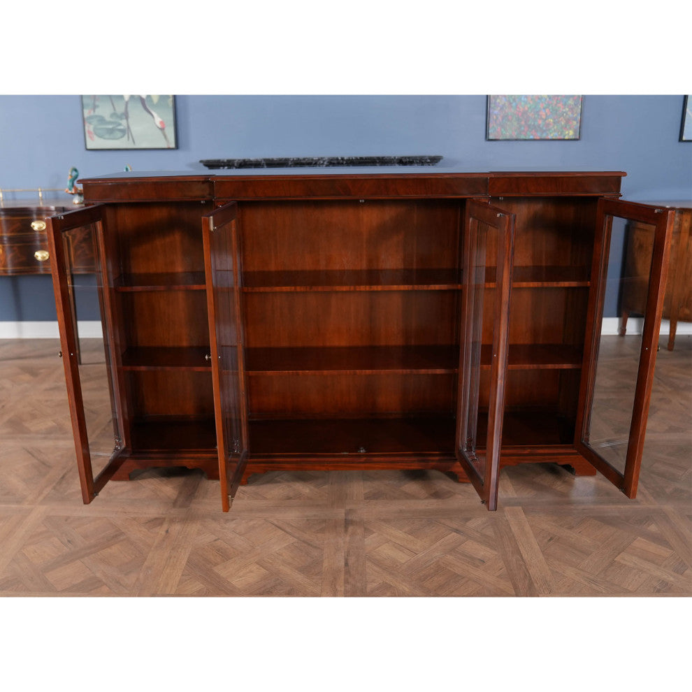4-Door Mahogany Bookcase
