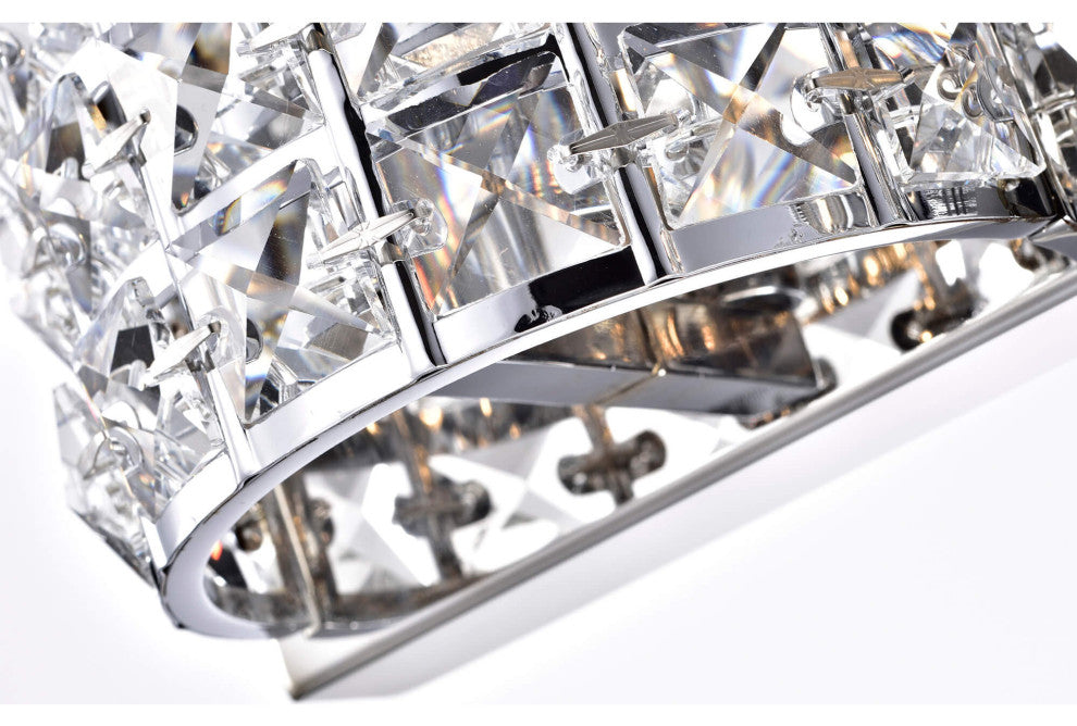 Camille 3-Light Wall Sconce With Crystal Shade