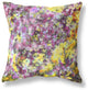 28" Purple Yellow Springtime Indoor Outdoor Throw Pillow