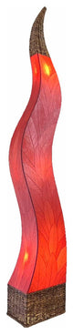 Eangee Flame Giant Floor Lamp, Red