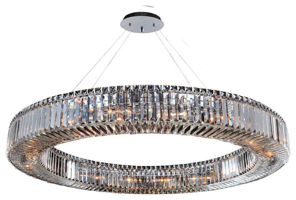 Rondelle 18-Light Modern Large Pendant by Allegri