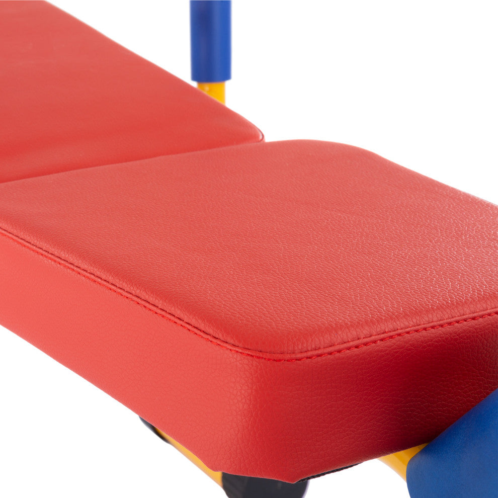 Kids Weight Bench Set Toddler Gym for Beginner Exercises, Weightlifting