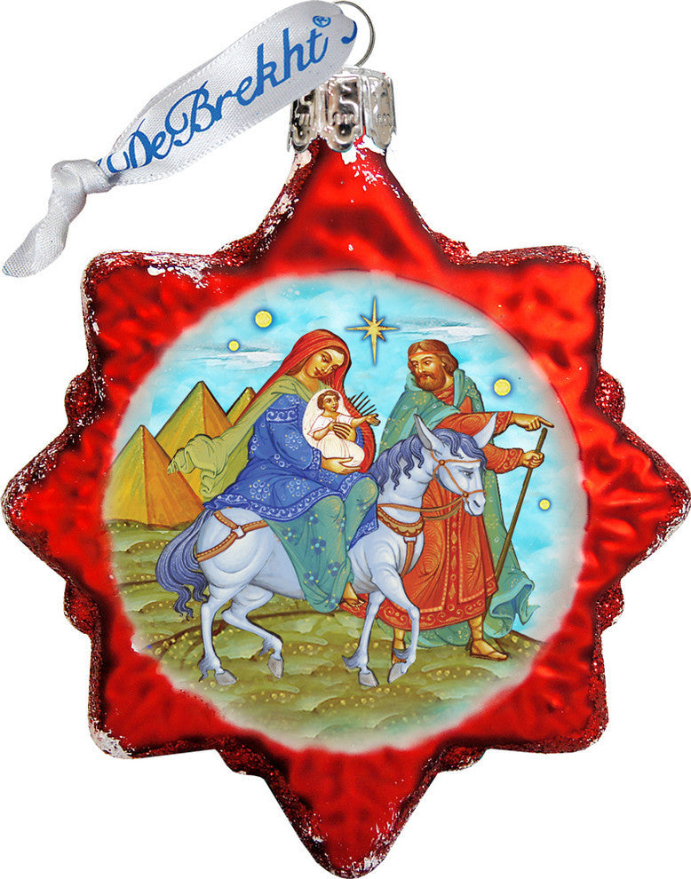 Keepsake Nativity Scenic Glass Ornament