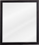 Adler Transitional 24" Hanging Mirror, Black Bathroom Mirror