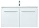 Phoebe Single Bathroom Vanity, White, 36", Without Backsplash