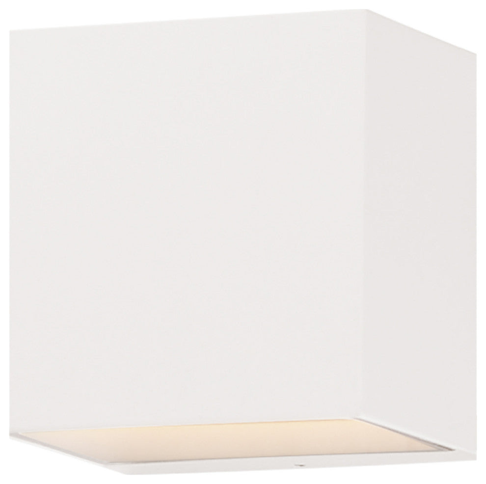 ET2 E23216 Blok 5" Tall LED Outdoor Wall Sconce - White