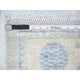 Gray Hand Knotted Washed Out Khotan Pomegranate Wool Runner Rug 3'11"x12'1"