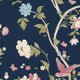 Laura Ashley Summer Palace Wallpaper, Midnight Blue