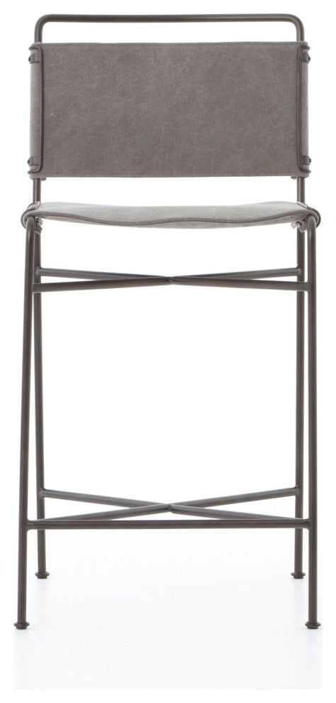 Wharton Stool-Stonewash Grey-Counter