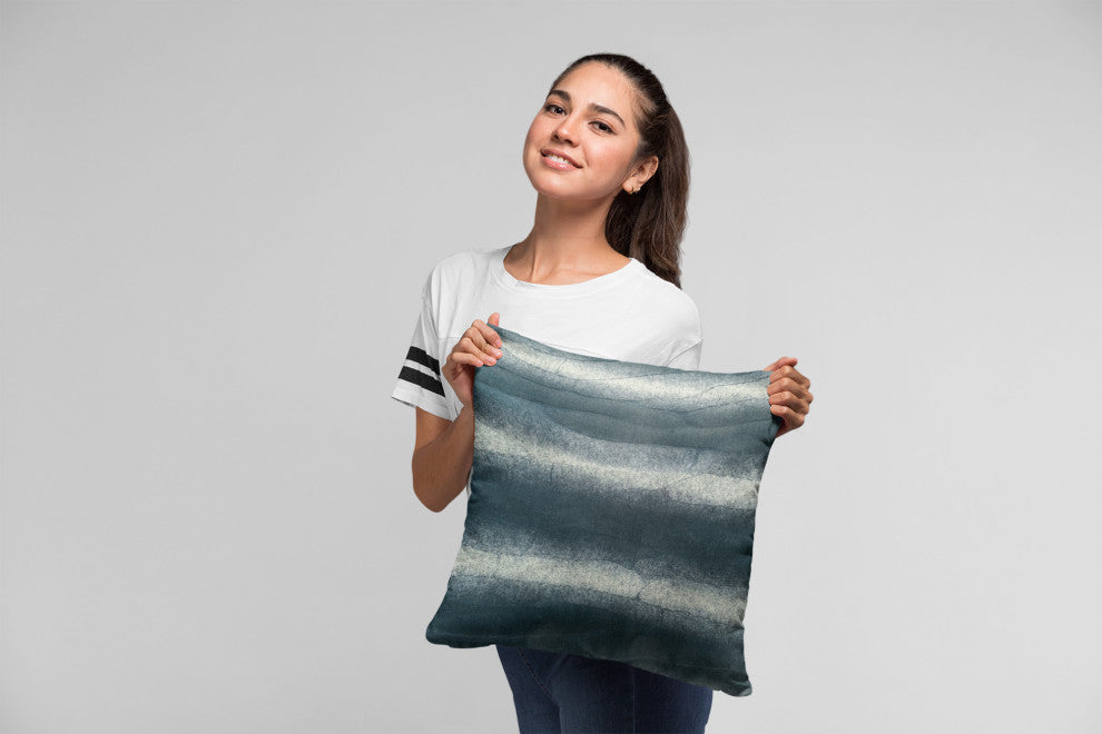 Plutus Green Furever Faux Fur Luxury Throw Pillow, Green, 26" x 26"