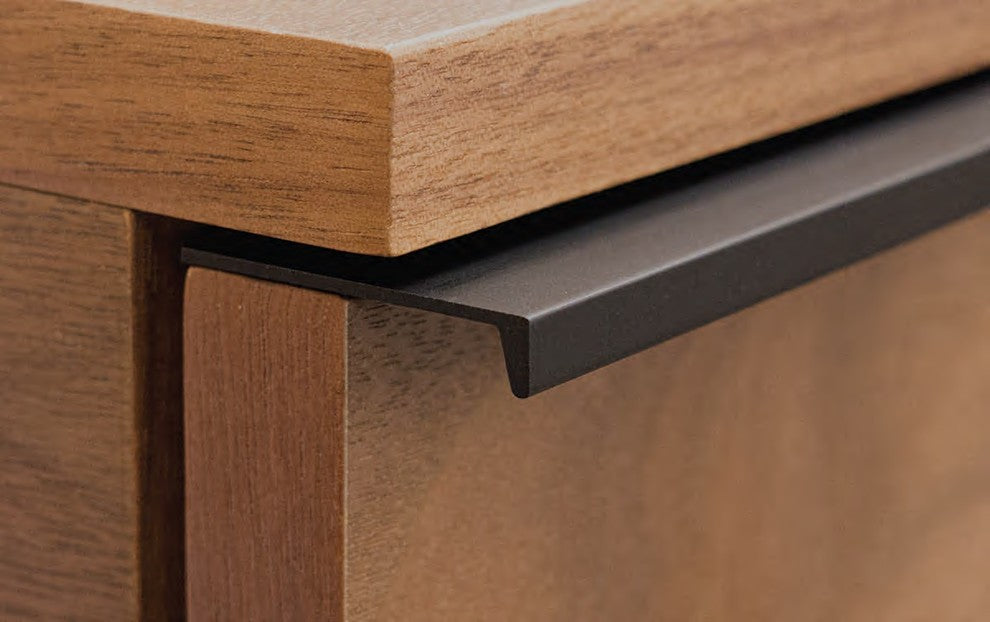 3766 Series Full-Length Tab Pull, 384MM, Dark Bronze