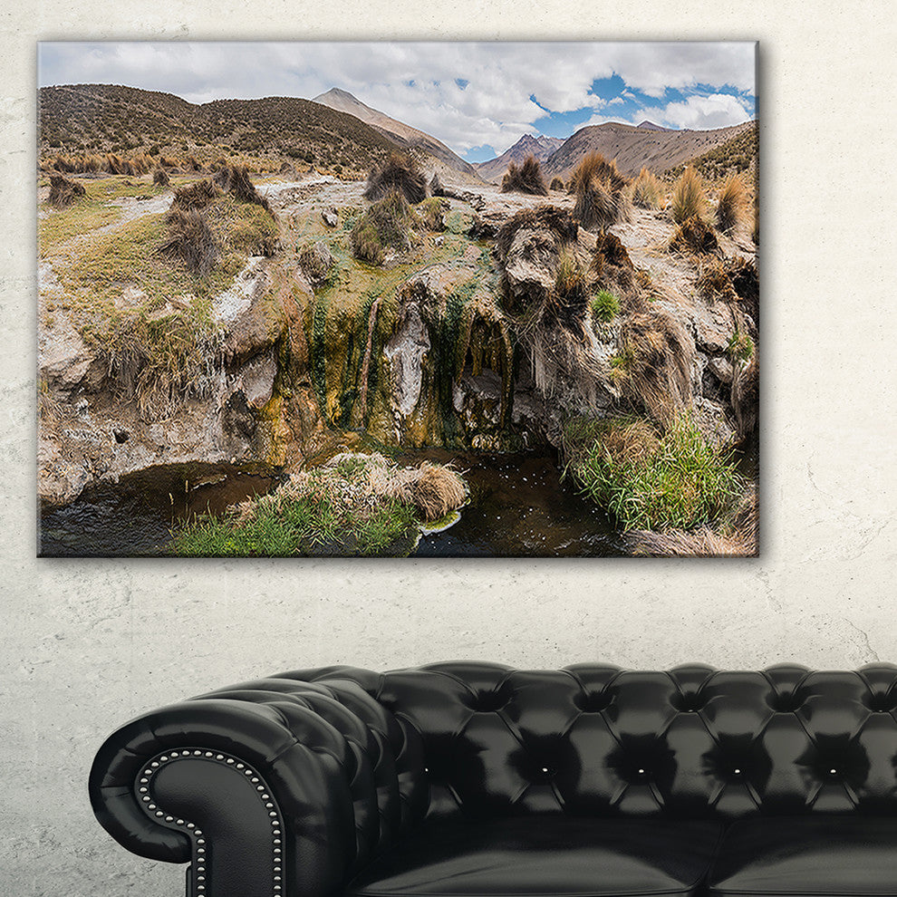 "Fumaroles Altipano Geothermal Area" Landscape Wall Art, 40"x20"