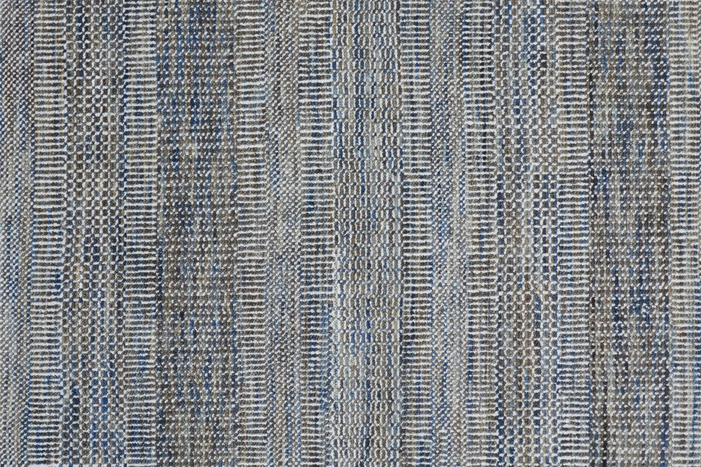 Weave & Wander Caldecott Blue 2'x3' Hand Knotted Area Rug