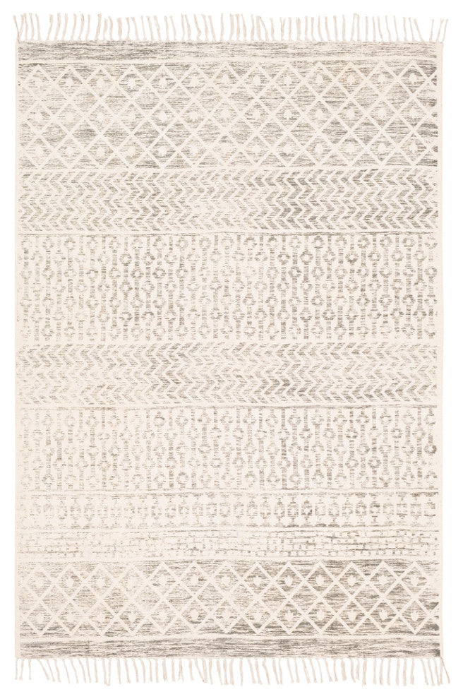 Surya July JUY-2302 Bohemian Area Rug, Charcoal, 9' x 12' Rectangle