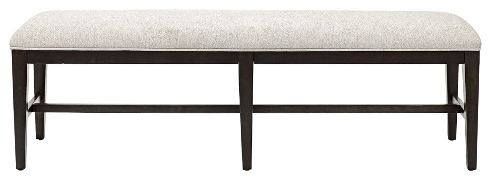 Modern Wood Dining Table Bench, Kitchen Seat, Black