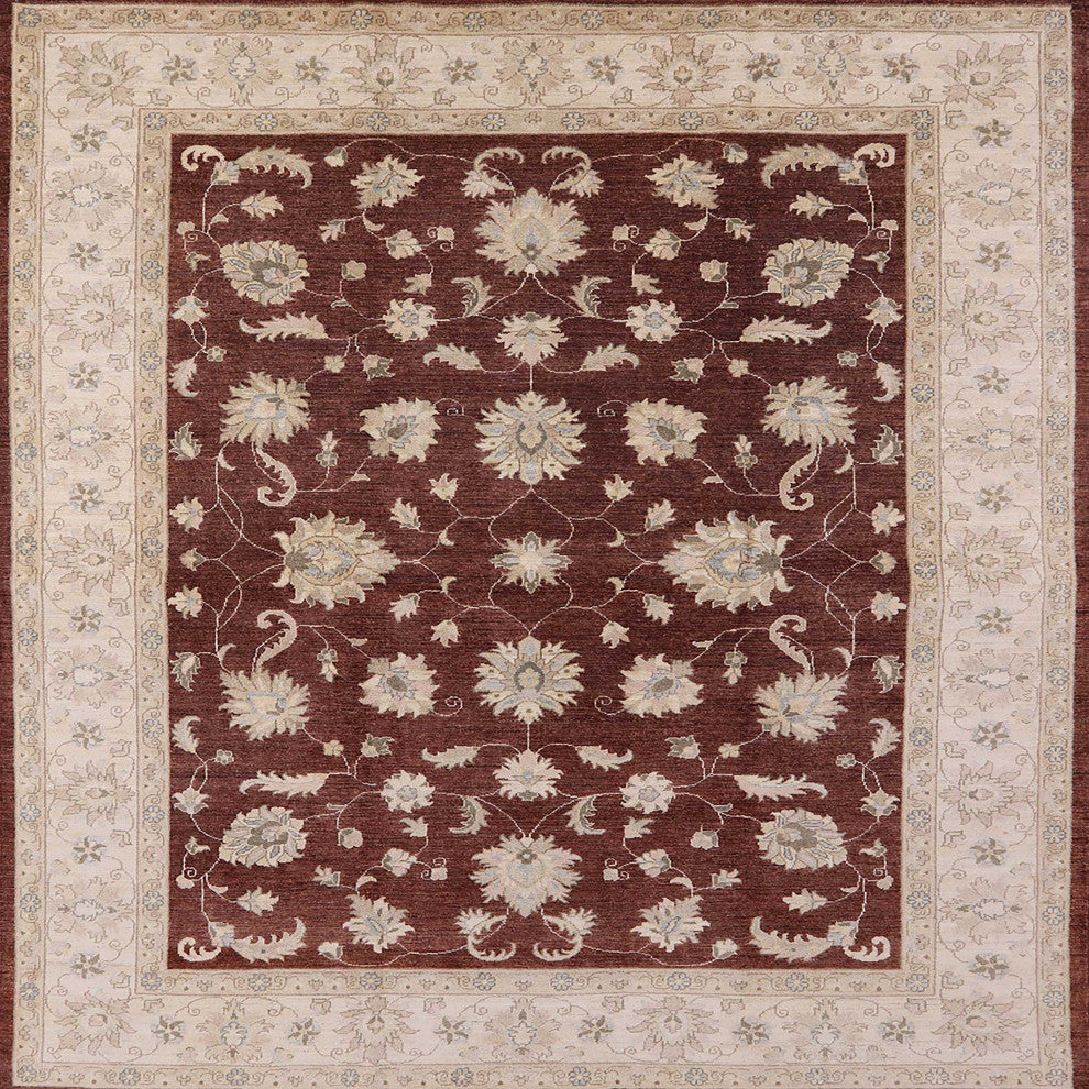 Ahgly Company Indoor Square Mid-Century Modern Area Rugs, 7' Square