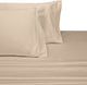 100% Cotton Sateen Sheet Set, 1000 TC Solid, Linen, Queen
