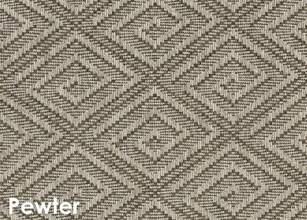 Curacao Custom Cut Indoor Outdoor Area Rug, Pewter, 4x10