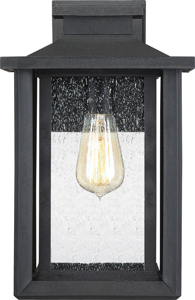 Quoizel WKF8409EK One Light Outdoor Wall Lantern Wakefield Earth Black