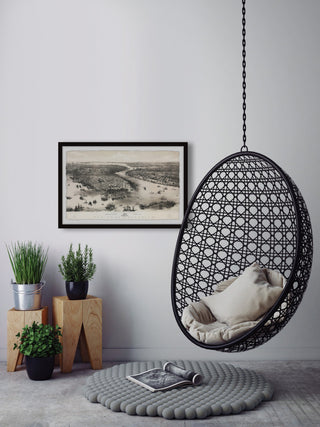 "Atlantic Ocean" Framed Painting Print, 36x24