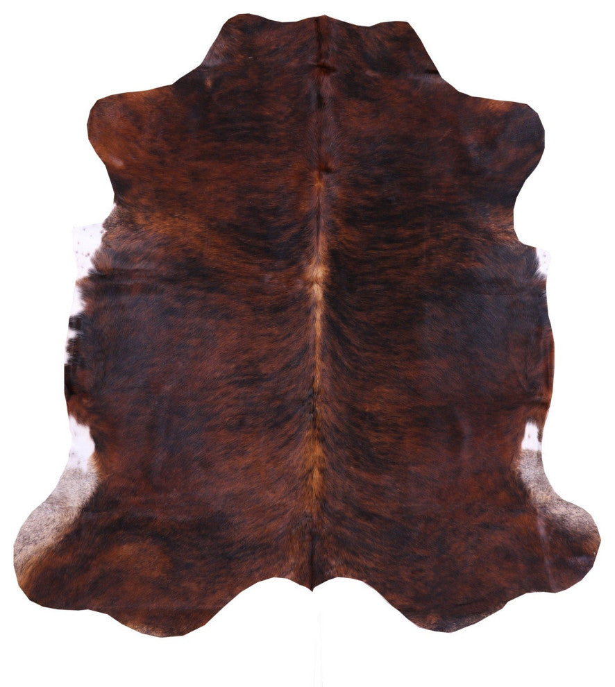 7' 0" X 6' 8" Organic Natural Hair-On Cowhide Area Rug C1665