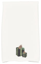 Nature's Gift 18"x30" Black Holiday Print Kitchen Towel