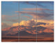 Argentina Mountains with Clouds, African Landscape Canvas Print, 36x28, 3 Panels