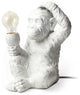 White Whimsical Monkey Table or Desk Lamp
