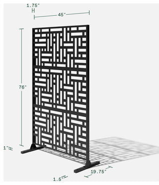 Veradek Screen Series Web Privacy Screen 3 Panel Set w/ Stand