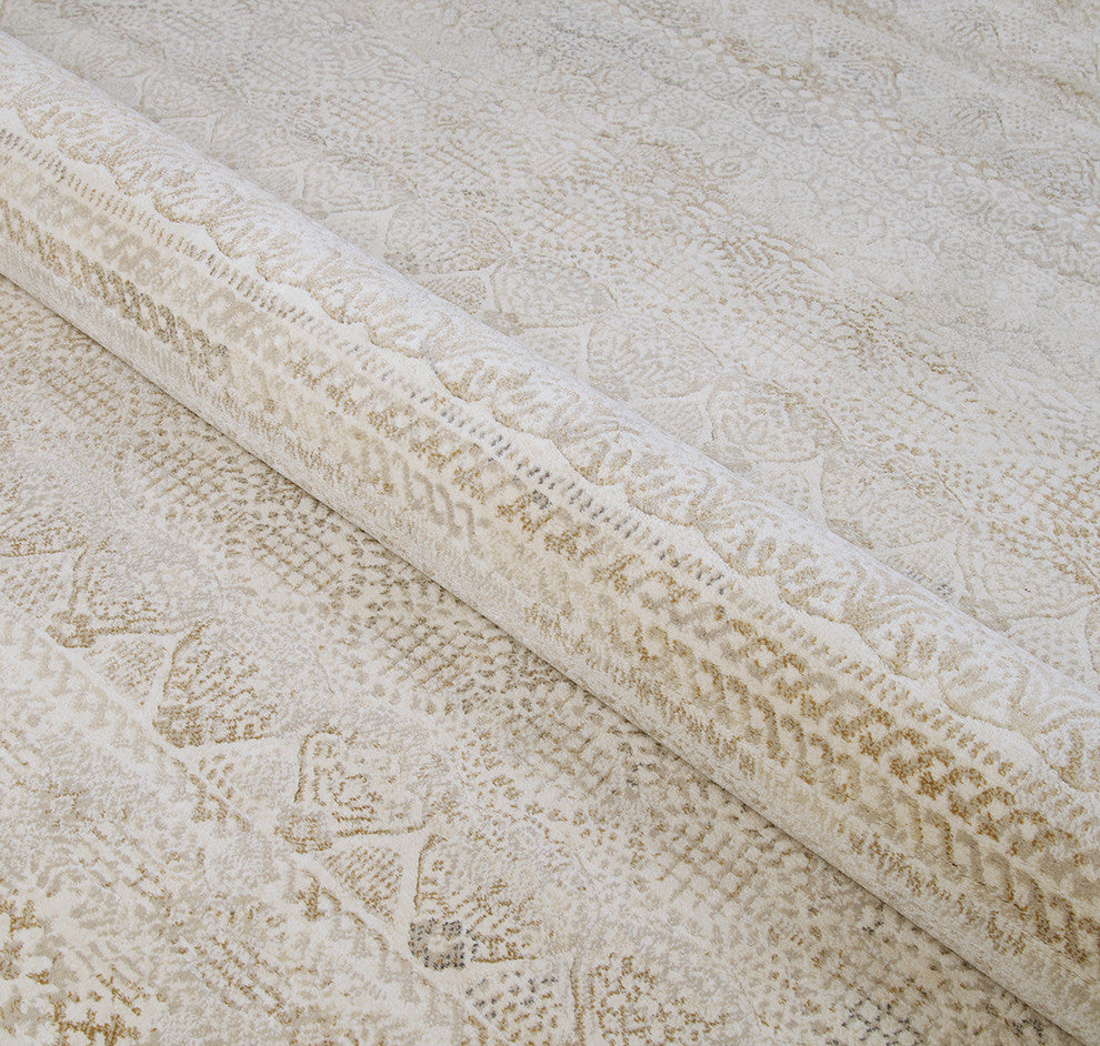 Couristan Easton Capella Area Rug, Ivory-Light Gray, 9'2"x12'5"