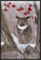 Great Horned Owl In Winter, Howell Nature Center, Michigan, 16"x24"