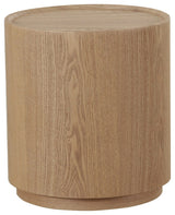 Modrest Quillen Modern Natural Ash Round End Table