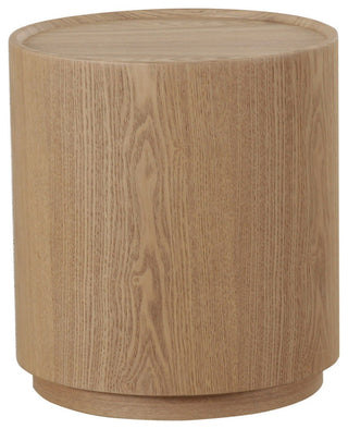 Modrest Quillen Modern Natural Ash Round End Table