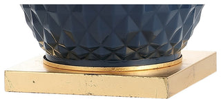 Diamond 25.5" LED Glass and Metal Table Lamp