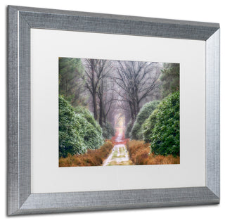 Cora Niele 'Rhododendron Lane' Matted Framed Art