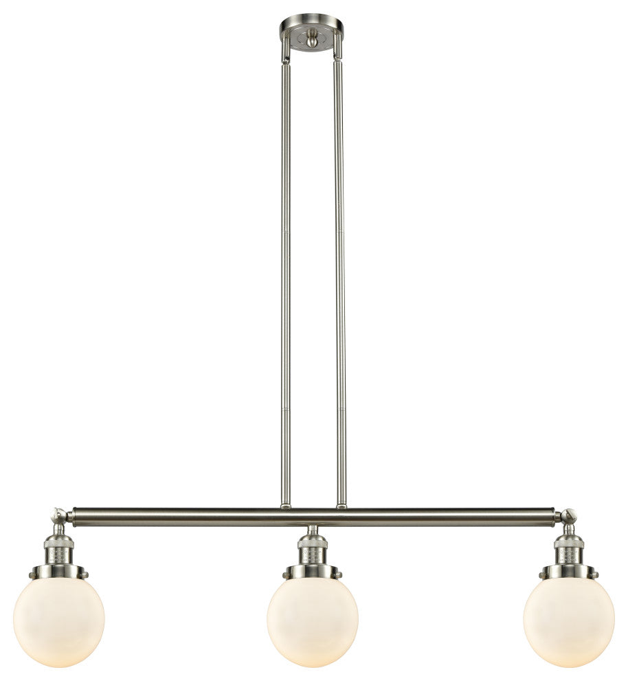 Innovations 213-Sn-S-G201-6-Led 3 Light Dimmable Led 38" Island Light