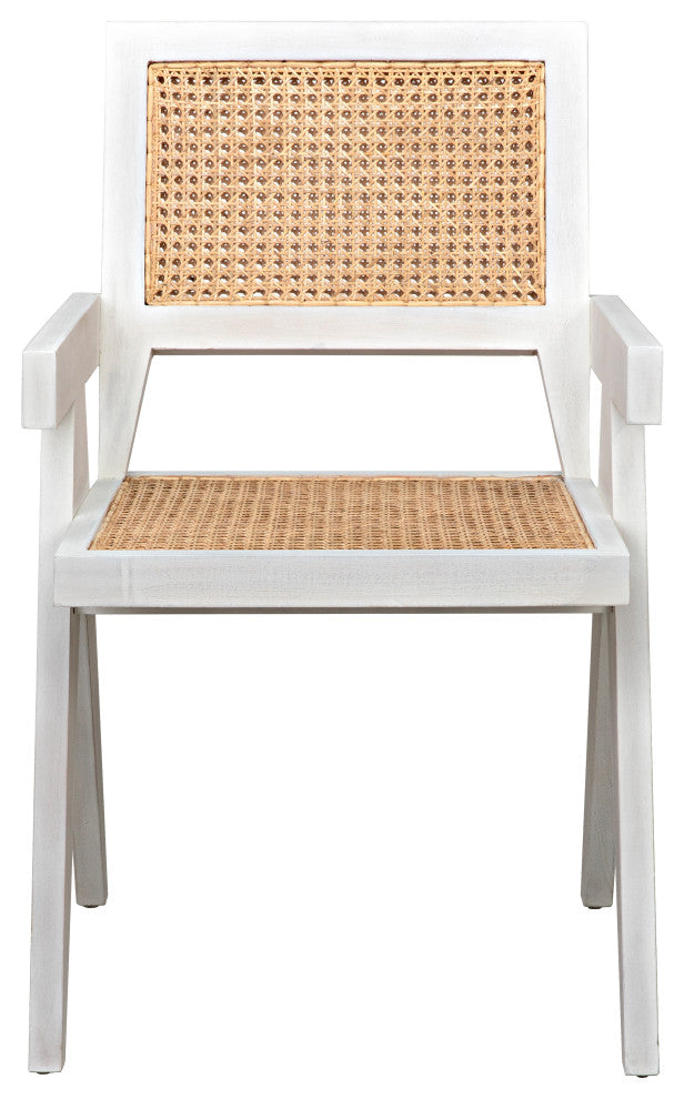 Jude Chair With Caning, White Wash