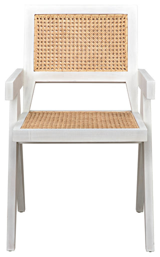Jude Chair With Caning, White Wash
