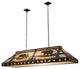61L Moose & Black Bear Oblong Pendant