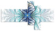 Light Blue Stained Glass Texture, Abstract Canvas Art Print, 60"x32", 5 panels
