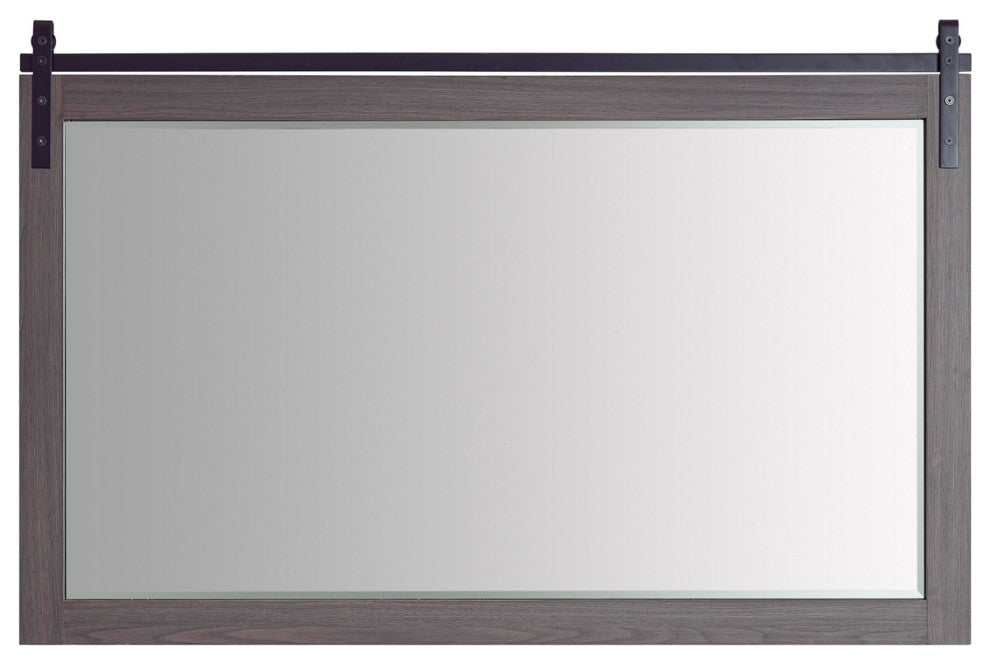 Cortes Rectangular Wall Mount Mirror, Suleiman Oak, 60"