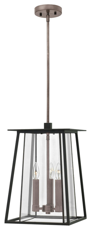 Hinkley Lighting 2102 Walker 3 Light 11-1/2"W Outdoor Pendant - Black
