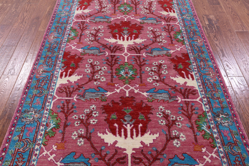5' 0" X 7' 11" Turkish Oushak Hand Knotted Wool Rug - Q15874