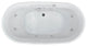 Lucien Oval Freestanding Bathtub, White, Deluxe